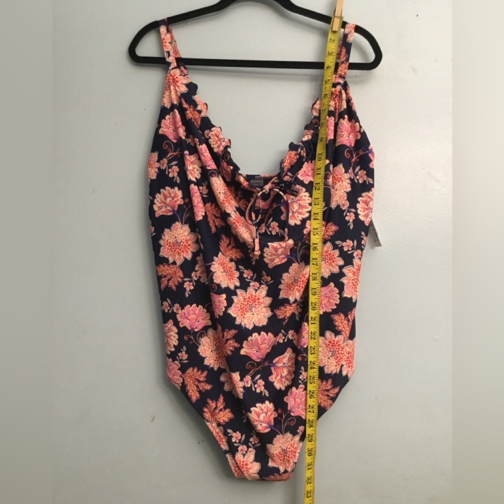 Old Navy Dark Blue Floral Swimsuit